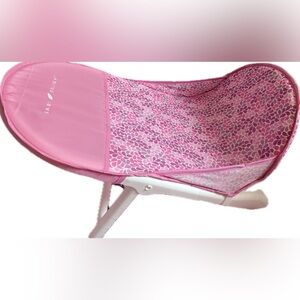 Pink Floral Pattern Bath Chair